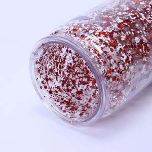 Vaso Térmico de 16oz con Diseño de Bola de Nieve, Botella de Agua de Plástico de Doble Pared, Vaso con Boquilla para Sublimación - Product Image 6