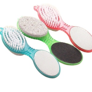 Kit Pédicure 4 en 1 Pierre Ponce Brosse pour Pieds Éponge Exfoliante Râpe Anti-Callosités Lime en Plastique pour Éliminer les Peaux Mortes - Product Image 2