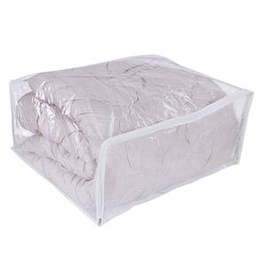 Sac d'emballage en plastique PVC non tissé transparent avec fermeture éclair <span class=keywords><strong>pour</strong></span> couette, couverture et drap de <span class=keywords><strong>lit</strong></span> - Product Image 1