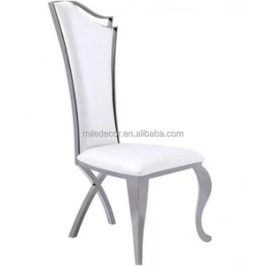 Silla <span class=keywords><strong>de</strong></span> Acero Inoxidable para Hotel, Venta al por Mayor <span class=keywords><strong>de</strong></span> Fábrica, Silla Blanca para Banquete <span class=keywords><strong>de</strong></span> Boda - Product Image 1