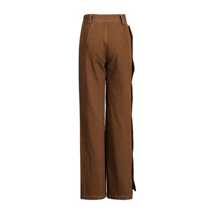 Conjunto de 2 Piezas para Mujer, Pantalones Largos Ajustados con Cuello de Lazo y Diseño Moderno, Tendencia de Primavera - Product Image 6