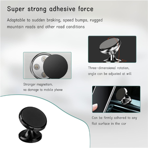 ที่วาง<span class=keywords><strong>โทรศัพท์</strong></span>ในรถยนต์แบบแม่เหล็กตั้งได้ขนาดเล็ก360แผงหน้าปัดรถยนต์แบบหมุนได้ - Product Image 6