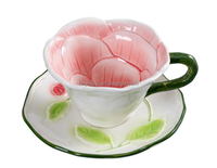 Ensemble de vaisselle en céramique à motif de fleurs de cerisier dessinées à la main, assiettes décoratives pour la maison, vente en gros