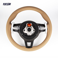 Volant en cuir jaune multifonction de qualité supérieure pour Porsche Panamera Cayenne Macan 718 911 Boxster Cayman
