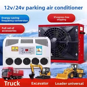 เครื่องปรับอากาศจอดรถ 24V พร้อมคอมเพรสเซอร์สำหรับรถบรรทุกหนัก ติดตั้งบนยานพาหนะ ระบบอินเวอร์เตอร์ DC สำหรับติดตั้งเพิ่มเติมในรถยนต์และรถตัก - Product Image 2
