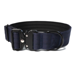 ปลอกคอสุนัขขนาดใหญ่ทนทานพร้อมหัวเข็มขัดโลหะแบบถอดได้อย่างรวดเร็วปลอกคอสุนัขไนล่อนบุนวม - Product Image 2