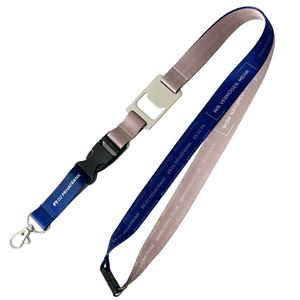 Quality Eco Cotton <b>Polyester</b> Custom ID Badge <b>Lanyards</b> With Bottle Opener Branded Logo for Campus - Product Image 4