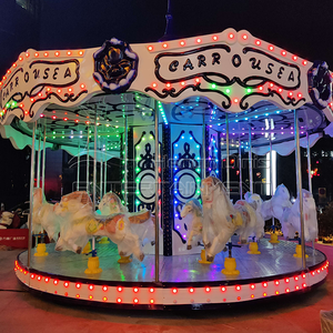 carrusel de caballos con carroza luced LED  atracciones para  parque  y centro comercial  precio Barato - Product Image 3