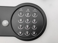 Serrure électronique noire mate SY-110 avec clavier numérique et solénoïde pour coffre-fort, armoire, tiroir et meuble