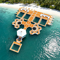 Plateforme flottante gonflable en PVC de haute qualité avec tapis de piscine – Quai pour yacht, lac, plage et usage commercial