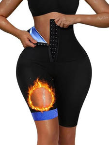 Wholesale Women's High-Waisted Sweat <b>Shorts</b> Home Use <b>Body</b> <b>Shaper</b> Waist Trainer Slimming Leggings Pants - Product Image 3