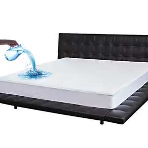 Waterproof Hotel Bed Linen TPU Nylon Jacquard Air Layer Waterproof Mattress Protector Cooling Mattress Cover Queen King Full