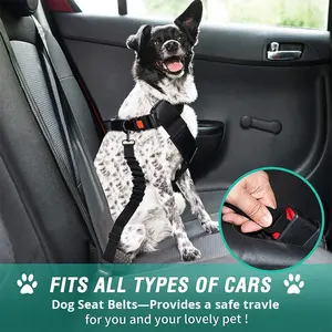 Correa Retráctil Personalizable Juicepet, Cinturón de Seguridad para Perros de Nailon, Diseño Ajustable de Alta Calidad para Viajes Seguros y Personalizados con Mascotas - Product Image 1