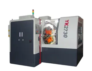 YK2730 CNC Generator Roda Gigi Bevel Lurus Pemotong Ganda