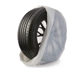 Copripneumatici Auto Da Garage - 4 Sacchetti Impermeabili Antipolvere Argento Per Gomme Di Ricambio 85x120 Cm - Foto 8