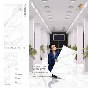 Azulejos de porcelana Pulpis Pearl 800x1600mm, acabado brillante, para suelo y pared, aspecto de piedra premium, 80x160cm - Product Image 4