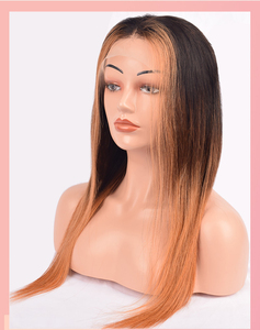 Vente en gros perruque originale 13*4 transparente haute définition dentelle avant couleur 613 perruque de cheveux raides pour les femmes. - Product Image 2