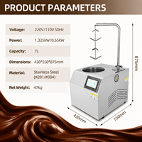 Fontaine à chocolat de table personnalisée avec logo, machine à faire fondre le chocolat