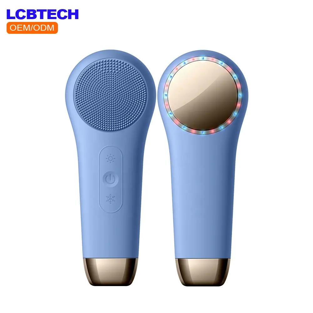 New Design Electric Heat Cool Deep Cleansing Facial Brush Face Cleaning Beauty Personal Care Home Use Tool Beauty Equipment