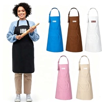 Tablier sans manches imperméable et coloré avec logo personnalisé, lavable, pour cuisine, salon et barbier, vêtements pour enfants, hommes et femmes