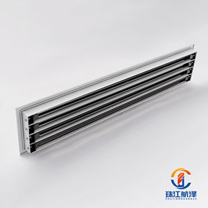 Grelha Linear Ajustável Moderna em Alumínio 0.5mm Branca 45 °   500 ° Saída de Ventilação Retangular para HVAC Difusor de Ar - Product Image 5