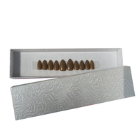 Boîtes d'emballage pour faux ongles, petites, violettes, personnalisées avec logo, vides, pour faux ongles à presser