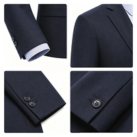 Costume Homme Grande Taille Respirant à Boutonnage Simple avec Détails Strass et Perles – Protection Optimale pour les Élites Professionnelles et les Voyages d'Affaires