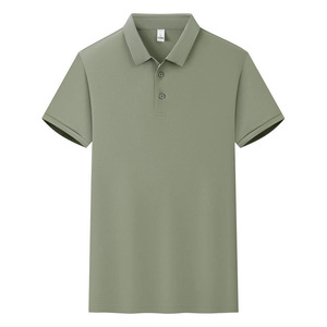 Polo Shirt Solid Color Polyester Fiber Short Sleeve Daily Wear Uniforms - Product Image 3