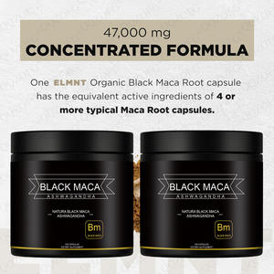 Ekstrak Maca Hitam Alami 40:1 120 Kapsul Suplemen Makanan untuk Pria Ashwagandha 47000mg Formula Ultra Terkonsentrasi - Product Image 4