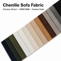 Tissu de canapé MINJIA en gros, tissu chenille 100 % polyester pour canapé, tissu de rembourrage de canapé teint pour textile de maison et mobilier