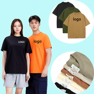 เสื้อยืดคอตตอนเนื้อหนาพิมพ์โลโก้ตามสั่ง สำหรับผู้ชายและผู้หญิง ใส่ทำงานร้านเสริมสวย ร้านตัดผม - Product Image 2