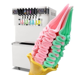 Macchina per Gelato Soft Serve Automatica a 7 Gusti, Conservazione Notturna, Senza Lavaggio, Gelatiera per Yogurt Congelato per Uso Commerciale - Product Image 5