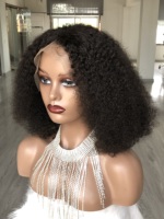 Extensions de Cheveux Humains Brésiliens Bouclés Crépus Grade 10A, Tissage de Cheveux Vierges Afro Bouclés, Perruque, Pelucas, Cabello Humano