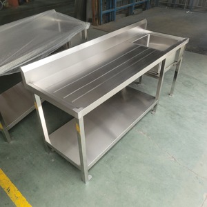 Lavello da cucina in acciaio inox profondo con scolapiatti ristorante Drop-in per alberghi e <span class=keywords><strong>ristoranti</strong></span> per uso agricolo - Product Image 6