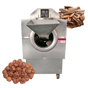 Máquina Tostadora de Nueces y Semillas de Bajo <span class=keywords><strong>Precio</strong></span>, 30-60 kg/h, Tostador de Tambor Electromagnético para Almendras y Castañas - Product Image 1