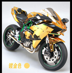 다이캐스트 1:6 두카티 가와사키 닌자 H2R 시청각 앞 바퀴 스티어링 장식 금속 모델 오토바이 합금 모델 - Product Image 2