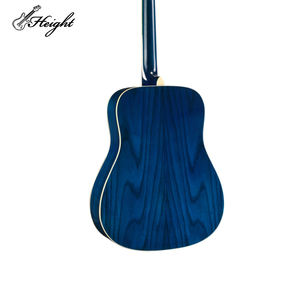 <span class=keywords><strong>Guitarra</strong></span> eléctrica acústica azul de 40 pulgadas con madera contrachapada de Fresno Instrumento electroacústico apto para viajes - Product Image 6