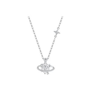 Collana Love <span class=keywords><strong>Galaxy</strong></span> <span class=keywords><strong>con</strong></span> Cuore Circondato da Zirconi, Design Unico, Ciondolo <span class=keywords><strong>con</strong></span> Diamante, Catena per Clavicola, Gioielli da Donna, Vendita all'Ingrosso - Product Image 5