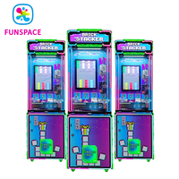 Funspace Vente en gros Mini machine de jeu cadeau personnalisée Machine de jeu d'arcade à pièces Empileur de briques Ticker Redemption