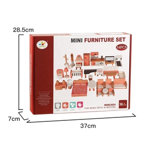 Juego de Muebles de Madera en Miniatura para Niños, Cocina y <span class=keywords><strong>Dormitorio</strong></span> de Juguete - Product Image 5