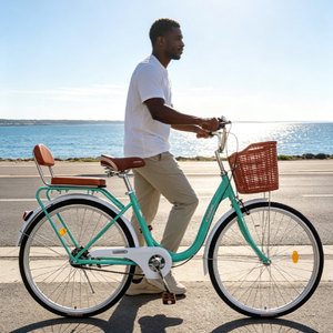 Bicicleta Urbana para Mujer con Canasta Delantera, un Regalo Maravilloso para Recados, Viajes y Paseos Casuales al Aire Libre - Product Image 4