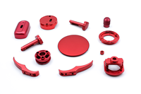 Usinage CNC de précision pour boîtier de détecteur infrarouge non refroidi, composants de caméra thermique en aluminium anodisé rouge sur mesure