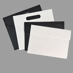 Custom Printed Logo A4 Document Bags Portable Business <strong>Portfolio</strong> Bag Waterproof Plastic PP File <strong>Folder</strong> Stationary Supplies - Product Image 2