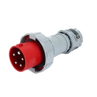 Prise industrielle fixe inversée IP67 3, 4 ou 5 broches 220V/415V 63A, prise femelle industrielle à montage sur panneau 3P/4P/5P