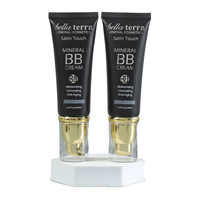 Tube en plastique personnalisé de haute qualité, vide, blanc/noir, finition mate, toucher doux, pour crème lavante, emballage souple, crème contour des yeux, pompe sans air, blush