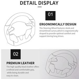 Volant de voiture Ford <span class=keywords><strong>Mustang</strong></span> 2010 2011 2012 2013 2014 Accessoires de voiture personnalisés de haute qualité pour volant en fibre de carbone - Product Image 5
