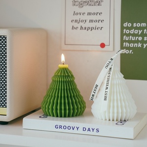 <b>Red</b>/Green Christmas Tree <b>Candle</b> Decoration Festiva Christmas Aromatherapy <b>Candle</b> Gift Wholesale - Product Image 3