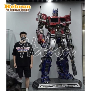 En stock : Sculpture en fibre de verre <span class=keywords><strong>Optimus</strong></span> Prime et Bumblebee, personnages de film <span class=keywords><strong>Transformers</strong></span>, en résine, à collectionner - Product Image 2