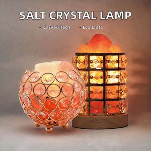 Lampe de sel de l'Himalaya naturelle sculptée style Feng Shui, veilleuse décorative pour la maison - Product Image 3