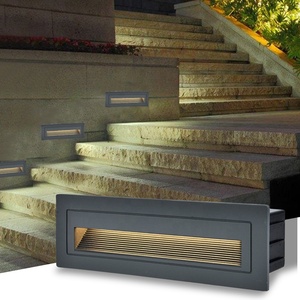 Lumière d'escalier LED encastrée pour extérieur et intérieur, étanche IP65, pour villa, parc, hôtel, escalier latéral, lumière murale LED pour escalier sportif - Product Image 3